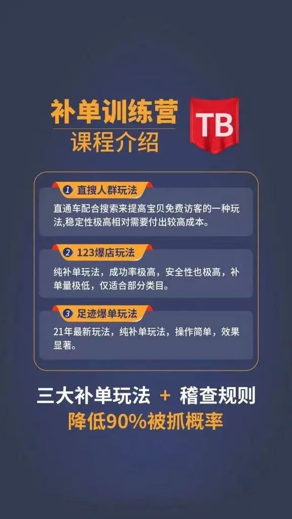 数据蛇淘宝2021最新三大补单玩法+稽查规则，降低90%被抓概率-云帆项目库