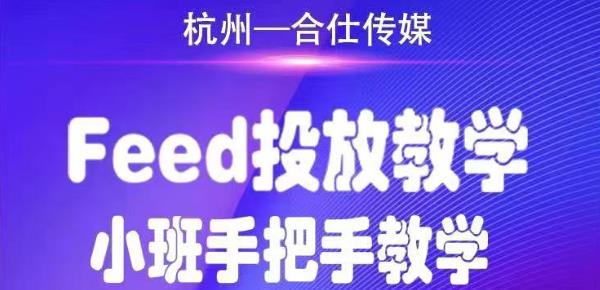 合仕传媒Feed投放教学，手把手教学，开车烧钱必须自己会-云帆项目库