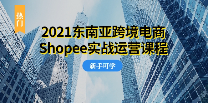 2021东南亚跨境电商Shopee实战运营课程，0基础、0经验、0投资的副业项目-云帆项目库