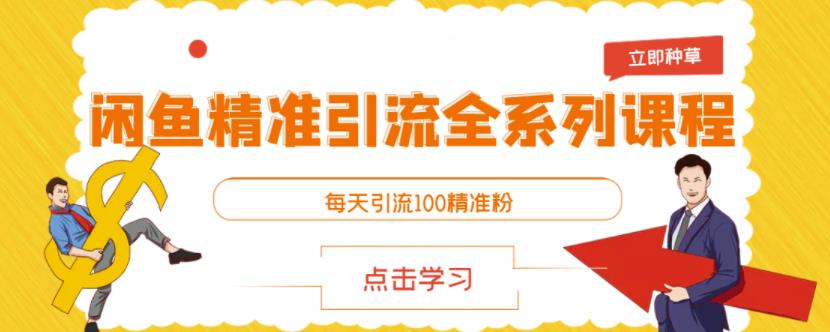 闲鱼精准引流全系列课程，每天引流100精准粉【视频课程】-云帆项目库