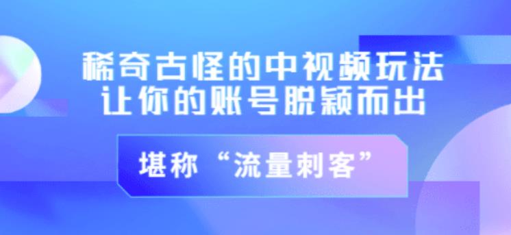 不讲李·稀奇古怪的冷门中视频冷门玩法，让你的账号脱颖而出，成为流量刺客！（图文+视频）-云帆项目库