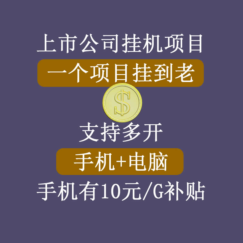 正规挂机项目，支持手机电脑一起挂，支持虚拟机多开，可以挂到老-云帆项目库