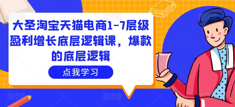 大圣淘宝天猫电商1-7层级盈利增长底层逻辑课，爆款的底层逻辑-云帆项目库