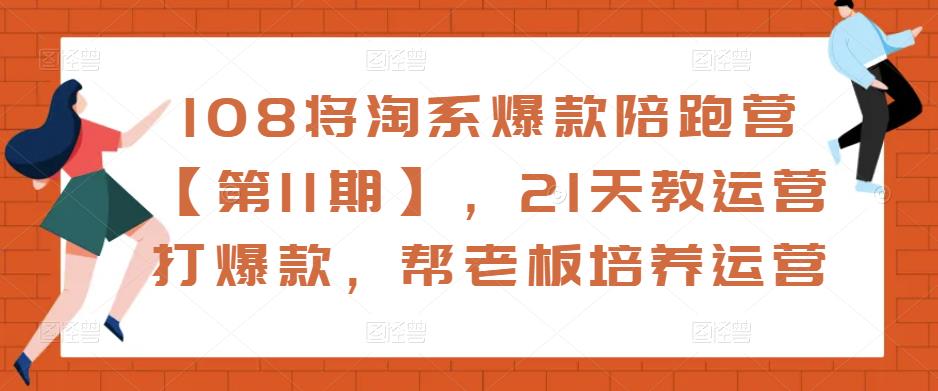 108将淘系爆款陪跑营【第11期】，21天教运营打爆款，帮老板培养运营-云帆项目库