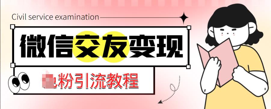 微信交友变现项目，吸引全网LSP男粉精准变现，小白也能轻松上手，日入500+-云帆项目库