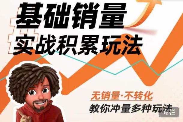 内功丨淘系基础销量实战积累玩法，无销量·不转化，教你冲量多种玩法-云帆项目库