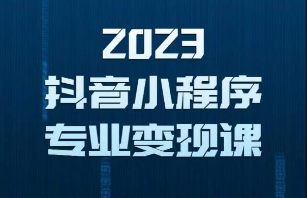 2023年抖音小程序变现保姆级教程，0粉丝新号，无需实名，3天起号，第1条视频就有收入-云帆项目库