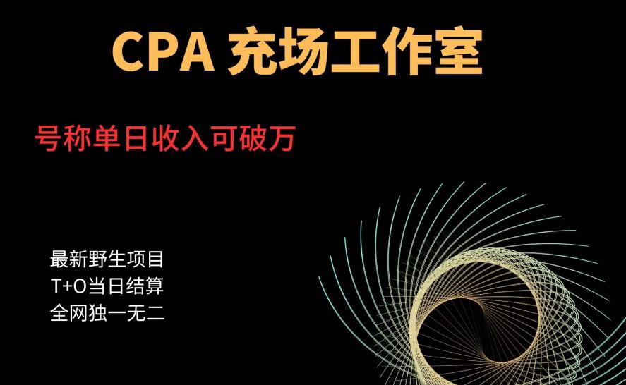 cpa充场工作室，号称单日收入10000+（揭秘）-云帆项目库