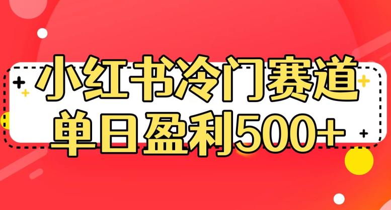 小红书冷门赛道，单日盈利500+【揭秘】-云帆项目库