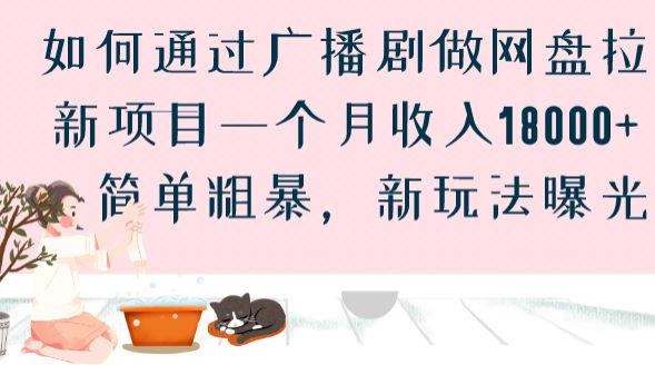 如何通过广播剧做网盘拉新项目一个月收入18000+，简单粗暴，新玩法曝光【揭秘】-云帆项目库