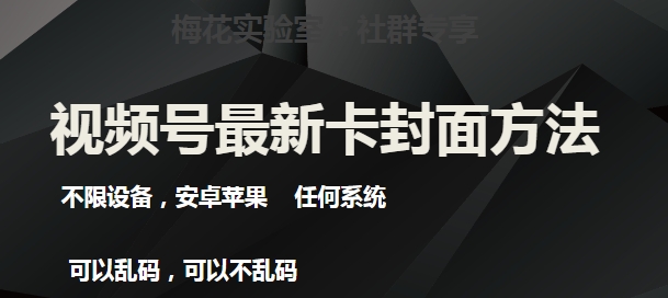 梅花实验室社群最新卡封面玩法3.0，不限设备，安卓苹果任何系统-云帆项目库