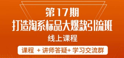 南掌柜-第17期打造淘系标品大爆款，5天线上课-云帆项目库