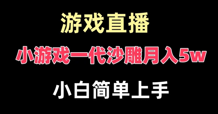 玩小游戏一代沙雕月入5w，爆裂变现，快速拿结果，高级保姆式教学【揭秘】-云帆项目库