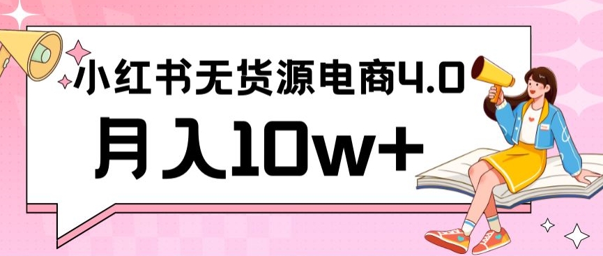 小红书新电商实战，无货源实操从0到1月入10w+联合抖音放大收益【揭秘】-云帆项目库